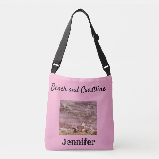Customised Birdseye view Round Crossbody Bag (Front)