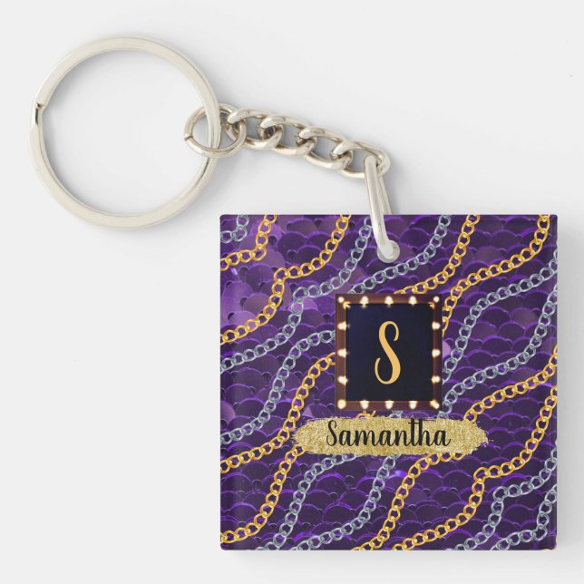 Customised Birthday Gift For Wife, Friend, Sister Key Ring (Front)