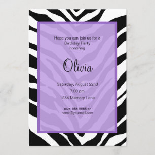Customised Birthday Invitation