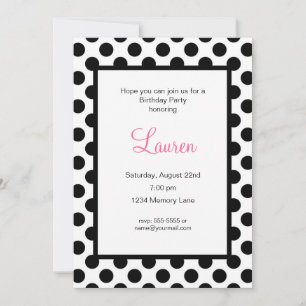 Customised Birthday Invitation