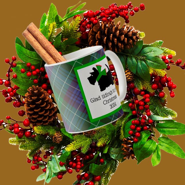 Customised Black Scottie Dog Christmas Coffee Mug (Creator Uploaded)