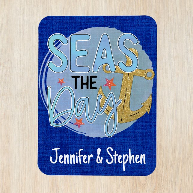 Customised Blue Seas the Day Cruise Door Magnet (Creator Uploaded)
