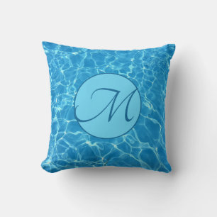 Customised Blue Water Reflections Cushion