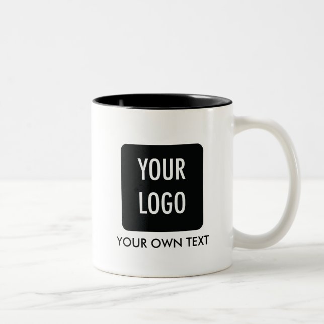 Customised branded company logo mug (Right)