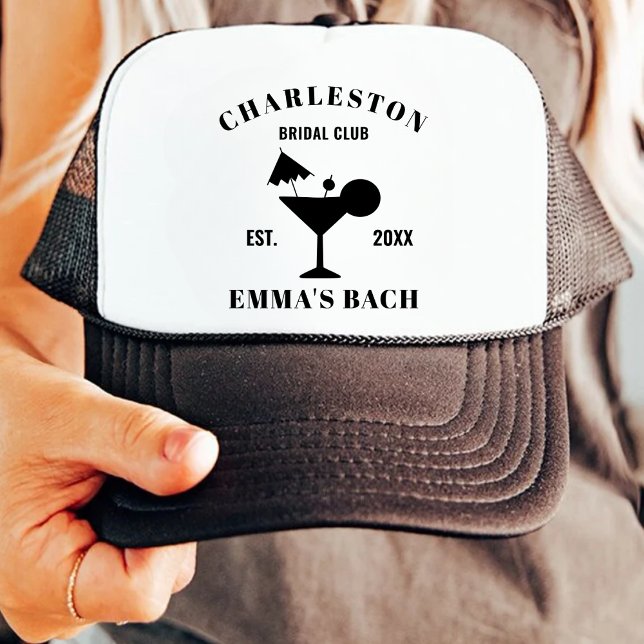 Customised Bridal Club Beach Bachelorette Birthday Trucker Hat (Creator Uploaded)