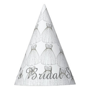 Customised Bride Wedding Dress Gown Bridal Shower Party Hat