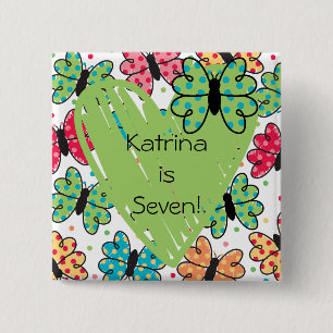 Customised Butterflies Button