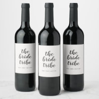 Customised Calligraphy The Bride Tribe Wedding 