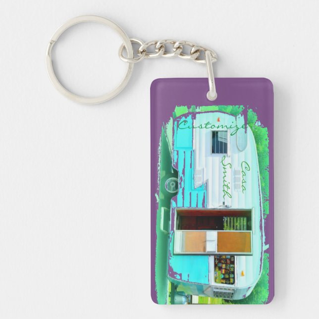 Customised caravan gypsy casa key ring (Front)