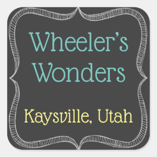 Customised Chalkboard Labels