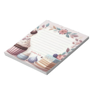 Customised Chef Pastel Desserts Notepad