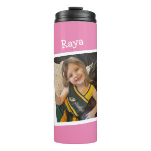 Customised Child's Photo and Name Thermal Tumbler