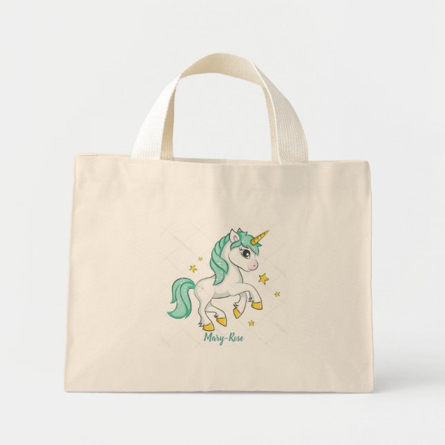 Customised Child's Tote Bag - Unicorn (Front)