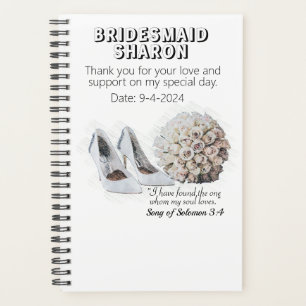 Customised Christian Faith Bridesmaid Gift  Planner