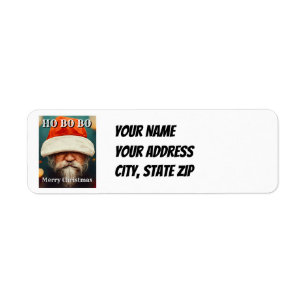 Customised Christmas Return Address Labels