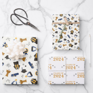 Customised Class of Graduation Wrapping Paper Sheet