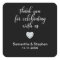 Customised Classic Diamond Black & White Wedding