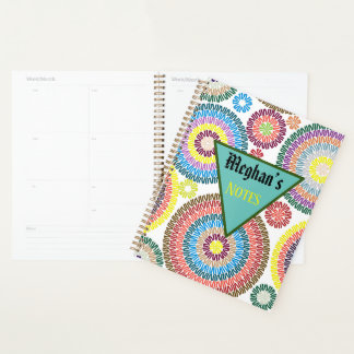 Customised Colourful concentric circle pattern  Planner