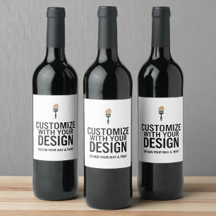 Customised Company Branded Custom Personalised  Wine Label