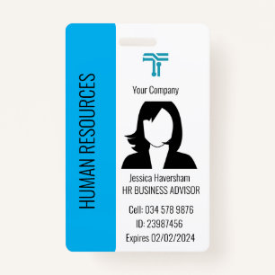 Customised Company Employee ID Badge for lanyard