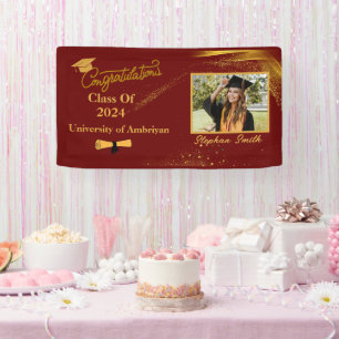 Customised congratulations graduate modern banner