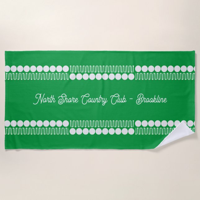 Customised Country Club Beach Towel (Front)