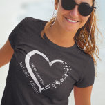 Customised Cruise Lover Heart Embarkation  T-Shirt<br><div class="desc">This design may be personalised in the area provided by changing the photo and/or text. Or it can be customised by clicking Personalise this Template and then choosing the click to customise further option and delete or change the colour of the background, add text, change the text colour or style,...</div>