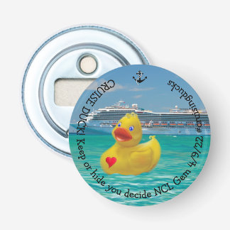 Customised Cruising Duck for grown ups Bottle Opener