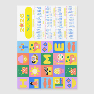 Customised Cute and Happy Home Calender 2026