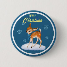 Customised Cute Christmas theme Button
