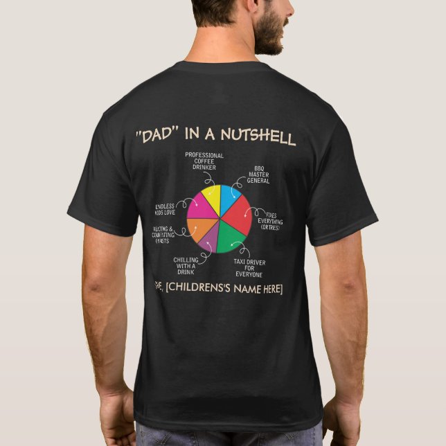 Customised Dad Hobbies  T-Shirt (Back)