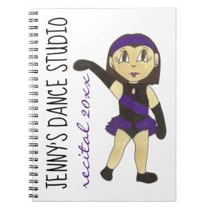 Customised Dance Studio Recital Memories Teacher Spiral Notebook
