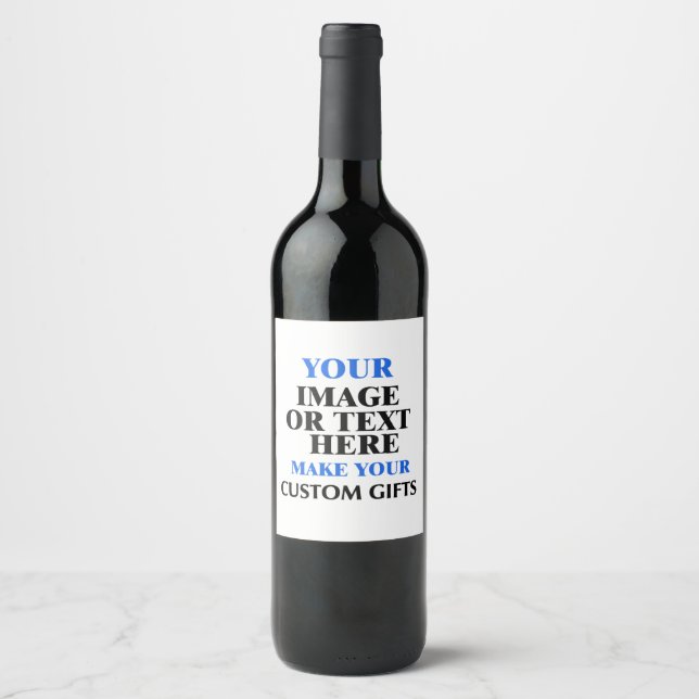 Customised DIY Create Your Own Unique Personalised Wine Label (Front)