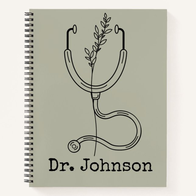 Customised Doctor Notebook, Doctor graduation gift Notebook (Front)