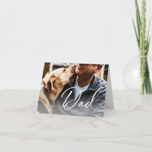 Customised Dog Dad Father's Day Photo Card