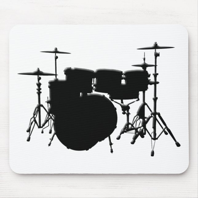 Customised Drum Set Mouse Pad (Front)