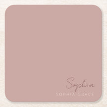Customised Dusty Rose Modern Handwritten Script