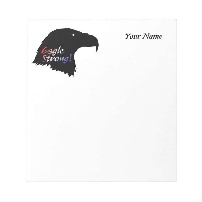 Customised Eagle Strong Note Pad (Front)