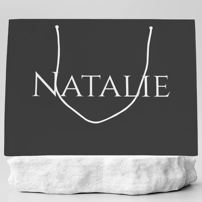 Customised Elegant Bridal Party Groomsman Wedding Large Gift Bag (Creator Uploaded)