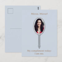 Customised Elegant Inspirational Photo Hand Mirror