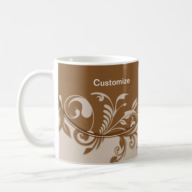 Customised Elegant Mug Coffee Mug Cup (Left)