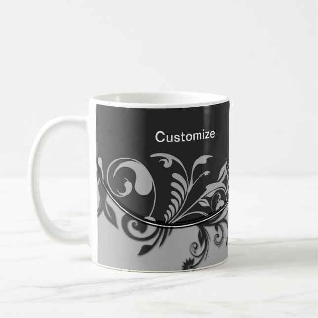 Customised Elegant Mug Coffee Mug Cup (Left)