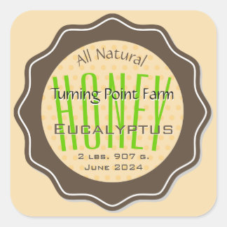 Customised Eucalyptus Honey Jar Labels