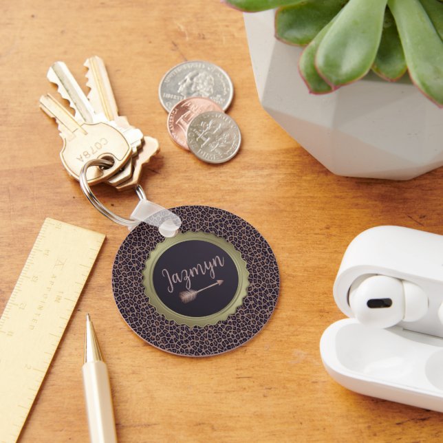 Customised Exotic Stylish Leopard  Key Ring (Desk)