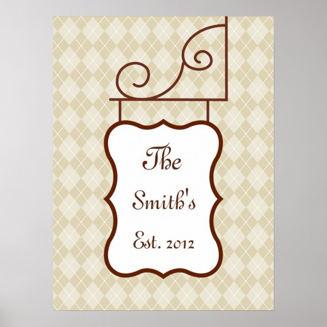 Customised Family Sign Print (Front)