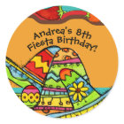 Customised Fiesta Birthday Paper Plate