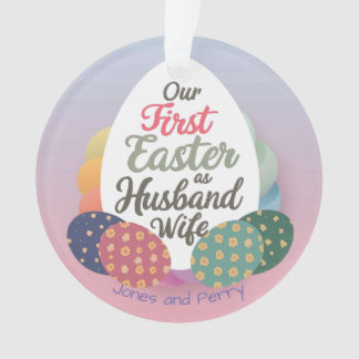 Customised First Easter as couple Ornament