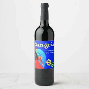 Customised Flamenco Sangria Wine Label