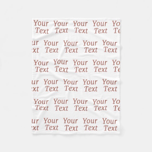 Customised Fleece Blanket (Front)