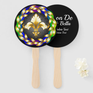 Customised Fleur de Lis Fan